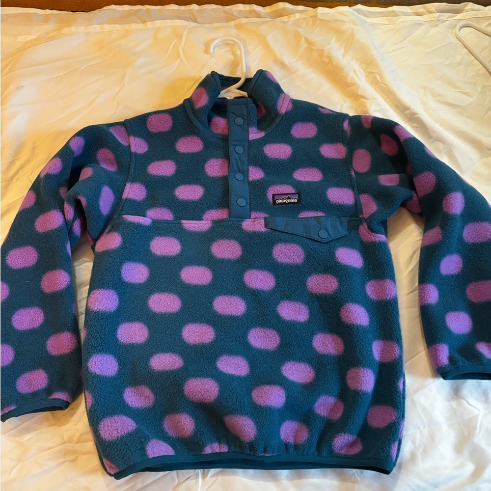 Kids half button Patagonia fleece